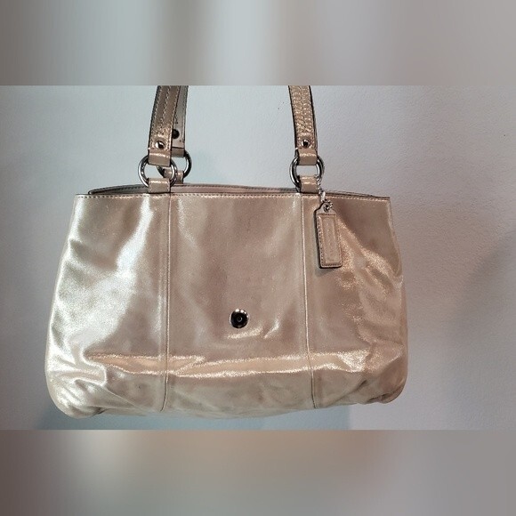 Coach Gold Metalic Purse - Picture 13 of 15